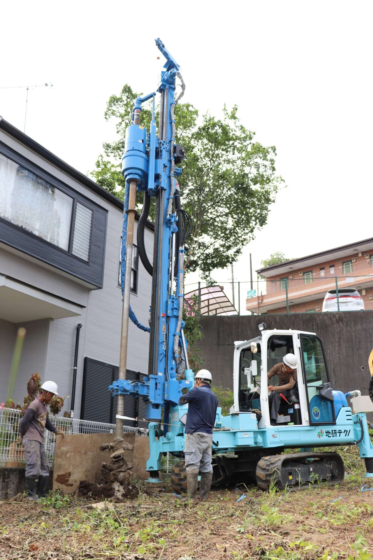 施工中の様子①